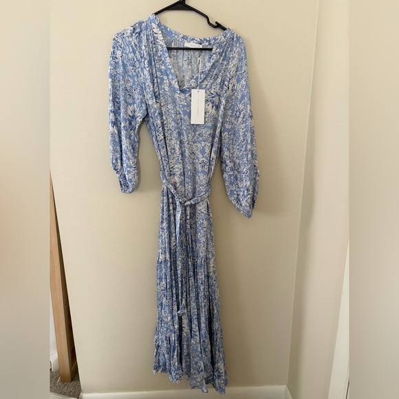 Lush Dresses | Lush Long Sleeve Blue Floral Dress | Color: Blue/Gray | Size: S | Erinjeffrey's Closet